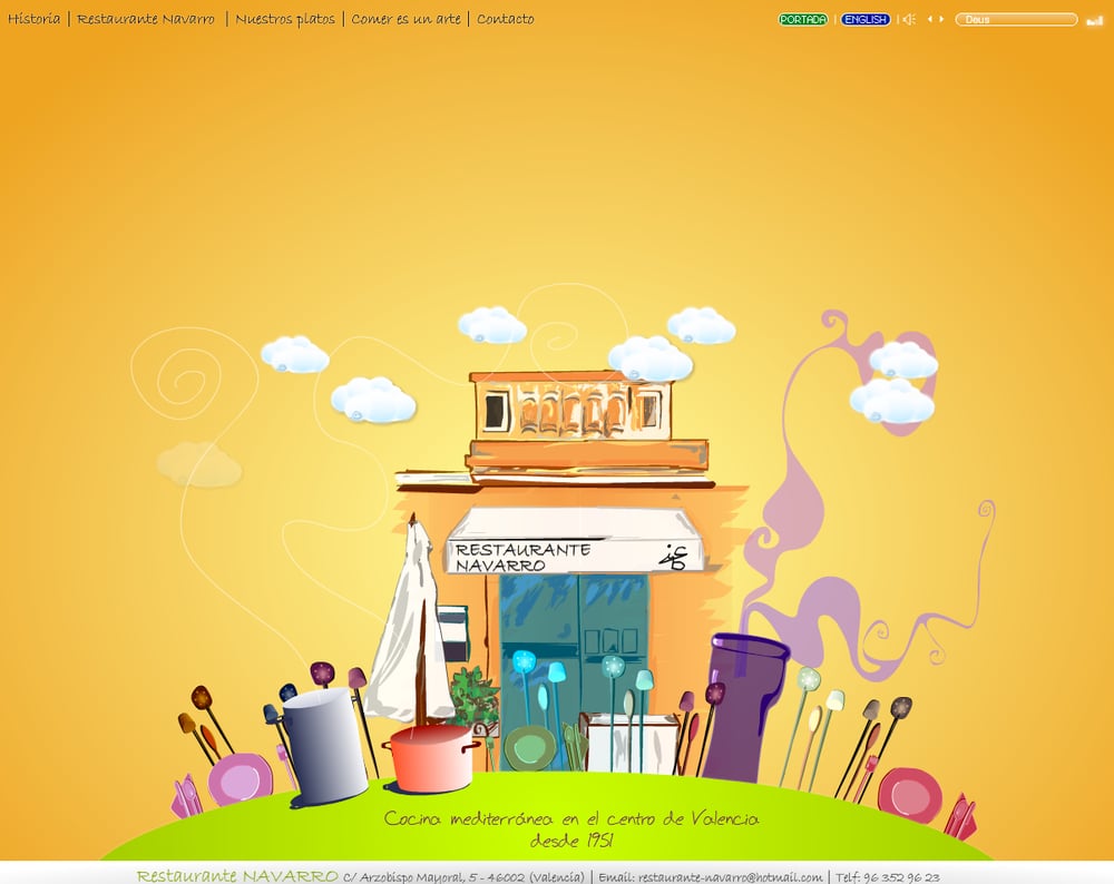 Restaurante Navarro website