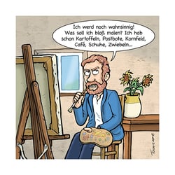 Cartoon Van Goghs Sonnenblumen