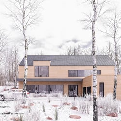 Exterieurvisualisierung von Wohnhaus