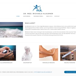dr. med. michaela klausner. html website.
