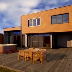 Wood House Perspective