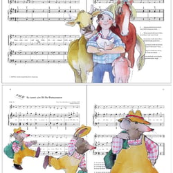 Illustrationen für ein Kinderliederbuch