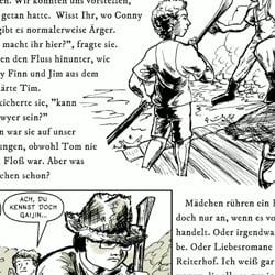 Huckleberry Djinn – Mock-up Buchlayout