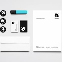 Corporate Identity Für Frametraxx: Aufkleber, Visitenkarte, Briefpapier, Briefumschlag
