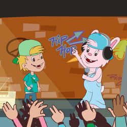 Der Hip Hop Hase – Animation für Family Screen