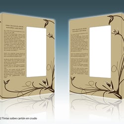 Box art design of flowers for export. Colombia-Germany