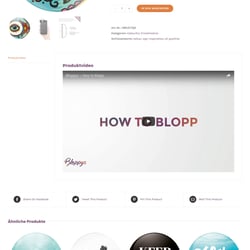 Bloppys – Produktseite
