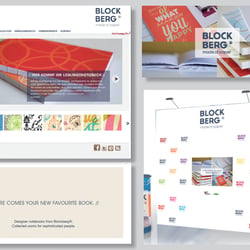 Screendesign, Flyer und Messestand für nachhaltig hergestellte Skizzenbücher