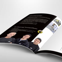 Broschüre Bedachungsunternehmen für Industrie – Fotografie/Layout