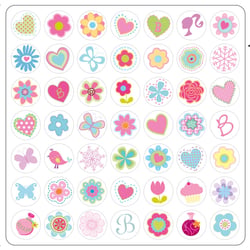 2-secret letter sticker-hell