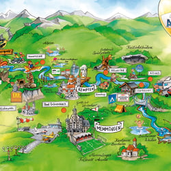 Zeitungsbeilage Illustration Super Pano „Iller“