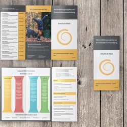 Dreifalzflyer Lebensfach Glück