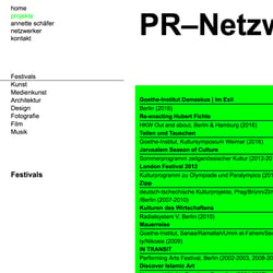 Moderne responsive Website für das PR Netzwerk