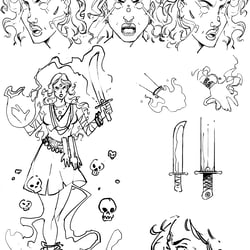 Mantra Comic Book Kali Design 1 Exploration