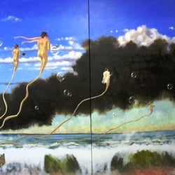 Paradies break down, Öl/Leinwand, 200*300*2 cm