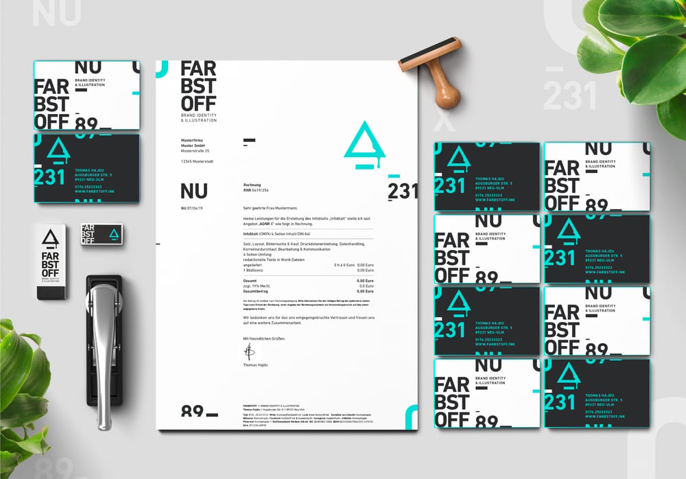 Logo & Multi-Color Identity „Farbstoff“