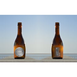 Label for a limited edition beer of a luxury restaurant in Tenerife