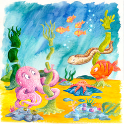 Illustration für die Aquarellstifte Verpackung, Schulsortiment STAEDTLER GmbH