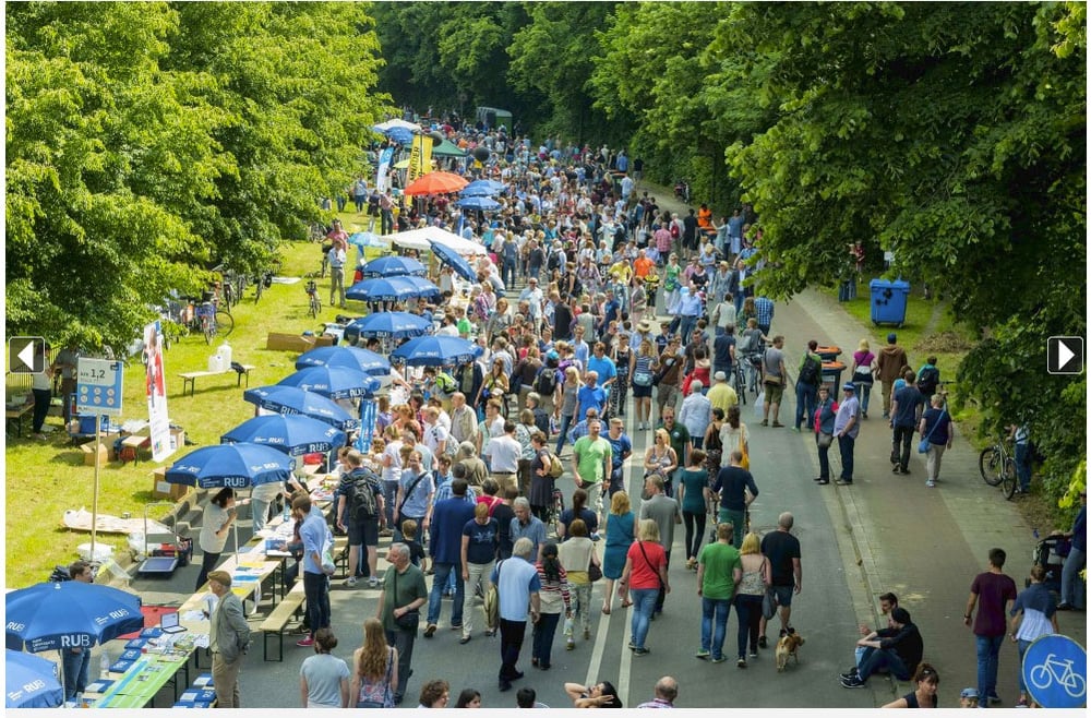 Orientierungssystem auf dem Fest-Gelände