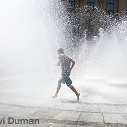 Sommer in München – Stachusbrunnen