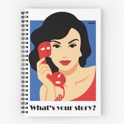 Notitzbüchergestaltung „Red Phone“/ Illustration