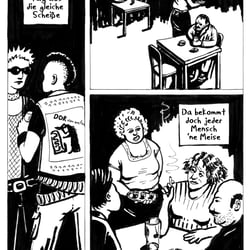 „In der Kneipe zur trockenen Kehle“ Songcomic „Betreten auf eigene Gefahr“ Comics zur Ostdeutschen Punkband Schleimkeim, Venti