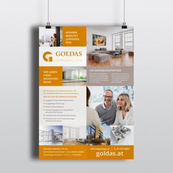 poster für schaukasten | goldas immobilien kg