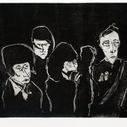 Gruppierung (Radierung und Aquatinta, 30×20cm, 2011)