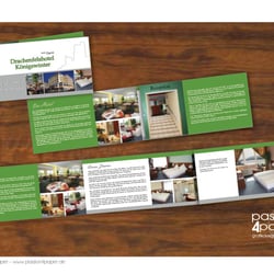 6-seitiger Flyer mit Einleger für ein Hotel
