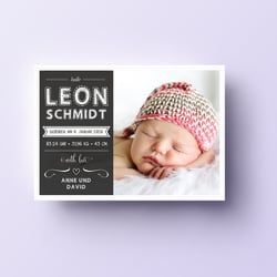 Geburtsanzeigen / Babykarten / Karte zur Geburt
