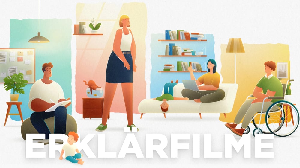 Erklärvideo Produktion, Motion Design und Illustration für Bildung, Wissenschaft und Unternehmen