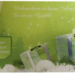 Weihnachtsmailing Vorderseite