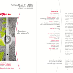 Plakat, Veranstaltungsreihe zu zeitgenössischer Kirchenmusik