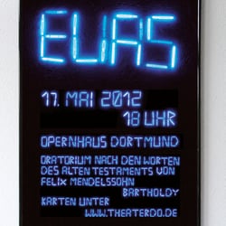 2013 – Plakat für die Oper „Elias“ (Studium)