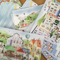 Hallein Wimmelbuch Postkarte, Franziska Oerter