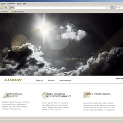 Konzeption & Design: Luxor (freiberuflich Pitch)