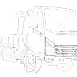 ISUZU Logo „Master Technician Programme“ / Truck N-Series, draft