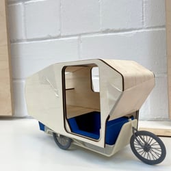 Fahrradcamper: Maßstabsgetreues Modell