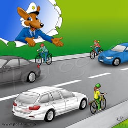 Verhaltensregeln auf dem Radweg
