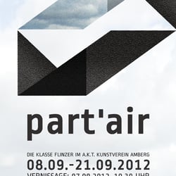 Plakat | part’air | Ausstellung Akademie der Bildenden Künste | Klasse Flinzer