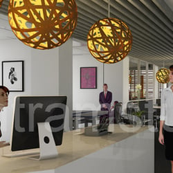 3D Interior Design Rendering für Office
