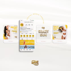 Crazy Sun Solaryum Social Media Designs