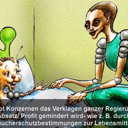 Video zum Thema TTIP mit Illustrationen (Ausschnitt)