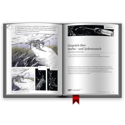 graphic textbook – Kommunikation in der Palliativmedizin – Beispielseite