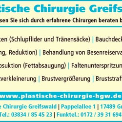 Plastische Chirurgie Greifswald