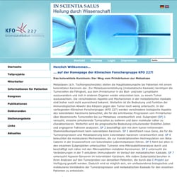 Laout für die Forschungsgruppe KFO227 (www.kfo227.de)