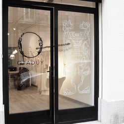 Illustrated shop window.