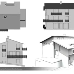 3D-Presentation zur Planung eines Einfamilienhauses.