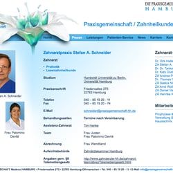 Die Zahnklinik Medeco Hamburg / Website Design, Flyer, Anzeigen, Shirtgestaltung, Buswerbung