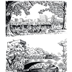 Hamburg Alster sketch